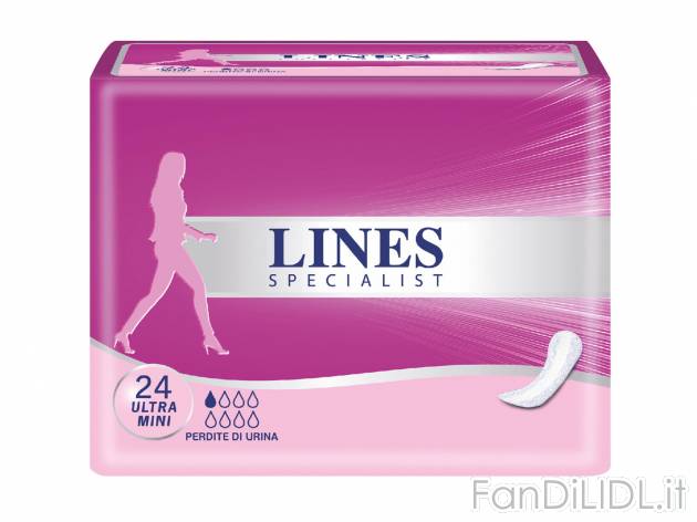 Mini o Ultra Mini , prezzo 2.85 &#8364; per 18/24 pezzi a confezione 
- Agisce ...