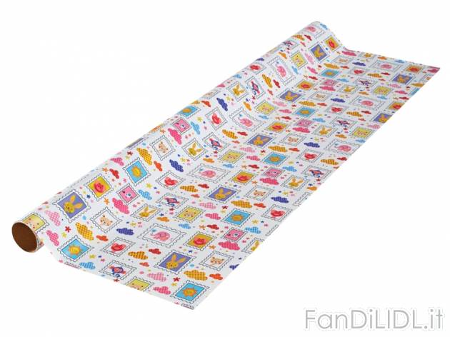 Rotolo carta da regalo 5 m x 70 cm Melinera, prezzo 0,99 &#8364; per Alla confezione ...