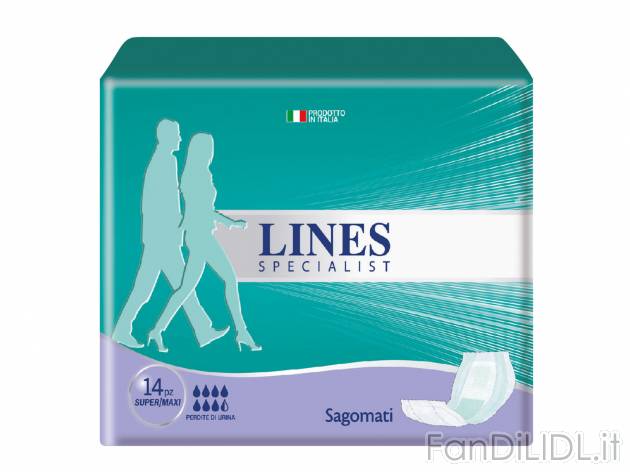 Sagomati Super/Maxi , prezzo 5.19 &#8364; per 14 pezzi a confezione 
- Adatti ...