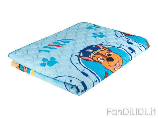 Copriletto per bambini Paw Patrol, Sam il pompiere, Minions, Minnie Mouse, Miraculous, ...