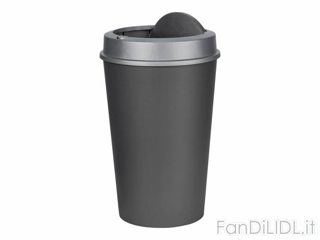 Pattumiera , prezzo 6.99 € 
25 L 
- Con coperchio sollevabile e basculante
- ...
