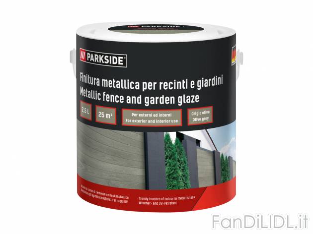 Finitura metallica per recinti e giardini Parkside, prezzo 12.99 &#8364; 
2,5 ...