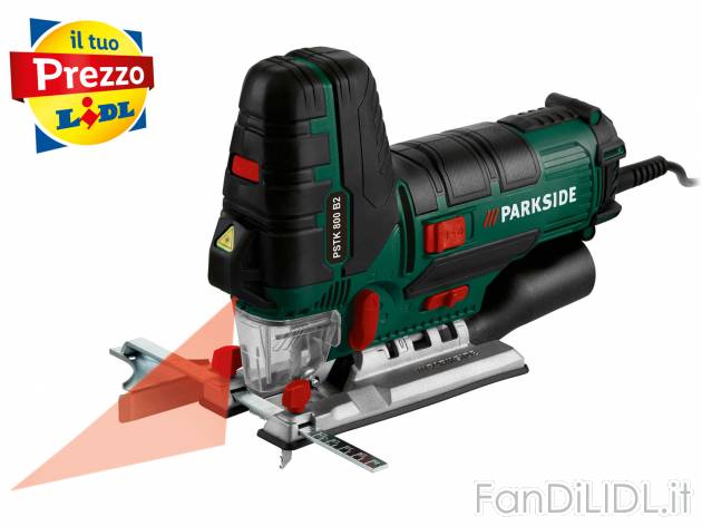Seghetto a pendolo Parkside PSTK 800 B2, prezzo 29.99 € 
- Corsa a pendolo regolabile ...