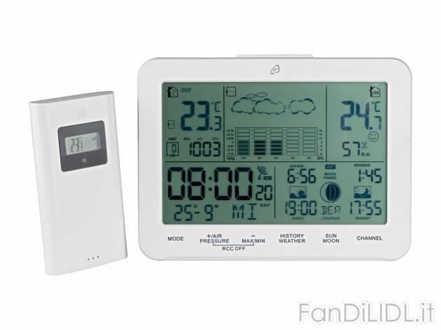 Stazione meteorologica Auriol, prezzo 14.99 € 
- Display con retroilluminazione ...