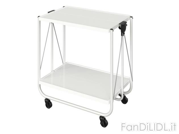 Carrello pieghevole , prezzo 39 EUR 
Carrello pieghevole 
- 2 ripiani con bordo ...