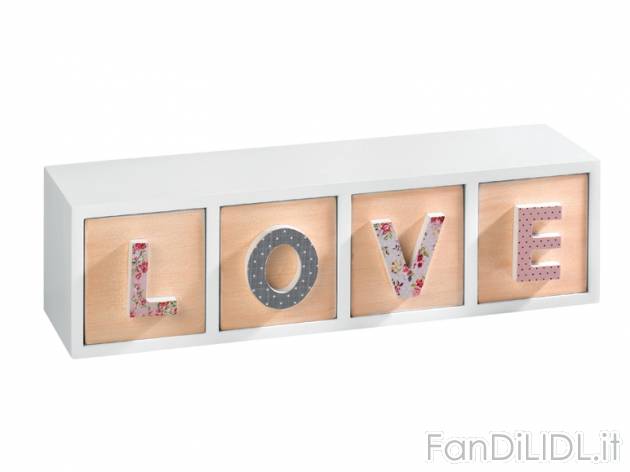Mini cassettiera portagioie Cassetti, prezzo 9,99 &#8364;  
-      Con 4 cassetti
