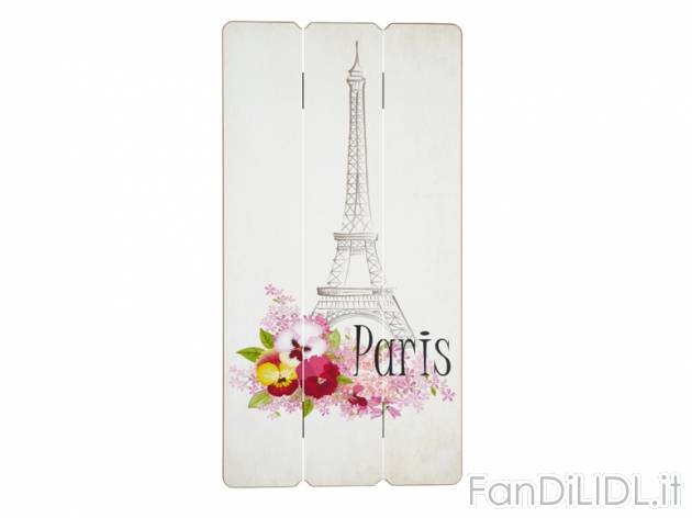 Quadretto in legno o quadretto vintage con ganci Melinera, prezzo 5,99 &#8364; ...