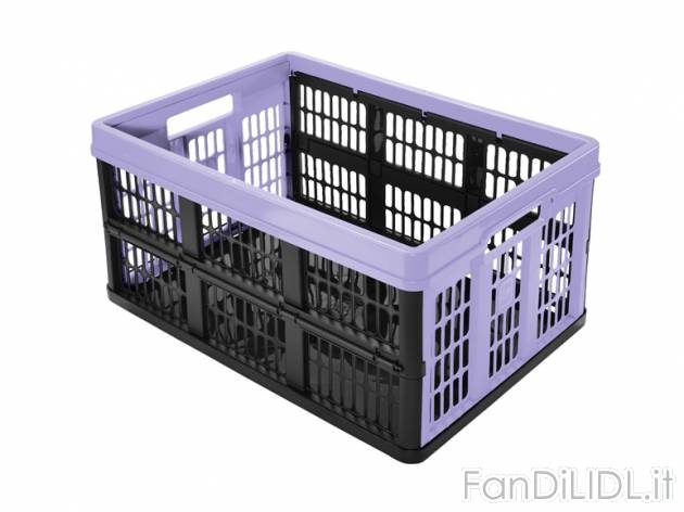 Cassetta pieghevole 45l , prezzo 4,99 &#8364; per Alla confezione 
- Dimensioni ...