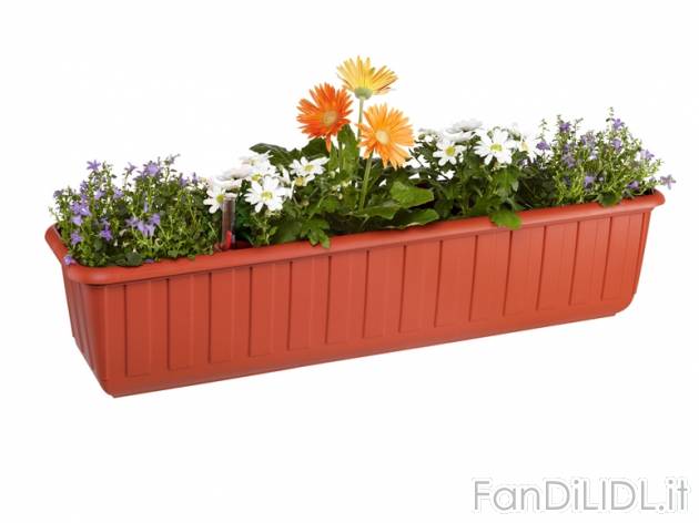 Vaso per fiori con sistema d&#039;irrigazione controllata, 80 cm Florabest, ...