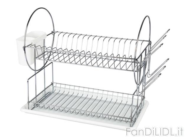 Scolapiatti da appoggio , prezzo 17,99 EUR 
Scolapiatti da appoggio 
- Con 2 piani, ...