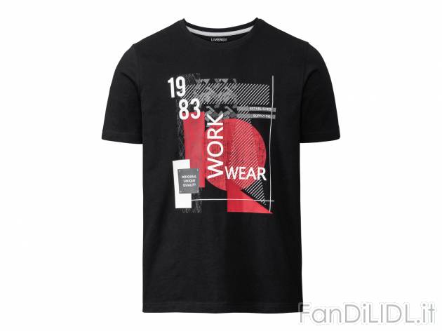 T-shirt da uomo Livergy, prezzo 4.99 € 
Misure: S-XL
Taglie disponibili

Caratteristiche

- ...