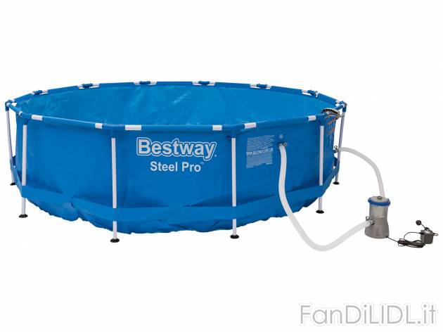 Piscina con struttura in metallo Bestway, prezzo 149.00 € 
- 3,66 m x 84 cm
In ...