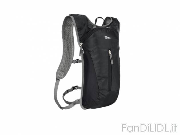 Zaino da running , prezzo 7,99 &#8364; per Alla confezione 
- 8,5 l 
- Con ...