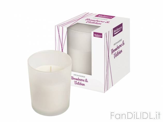 Candela profumata in bicchiere Melinera, prezzo 1,99 &#8364; per Alla confezione ...