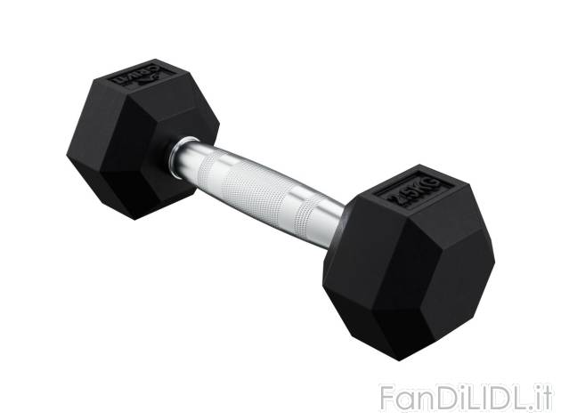 Manubrio esagonale , prezzo 14.99 EUR 
Manubrio esagonale 2,5 kg 
- La forma esagonale ...