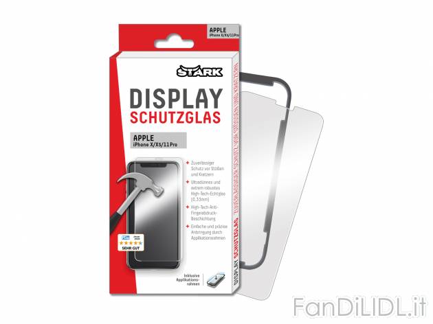 Pellicola protettiva in vetro per Smartphone Stark, prezzo 5.99 € 
- Vero vetro ...