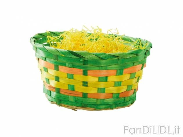 Cestino pasquale Melinera, prezzo 1,99 &#8364; per Alla confezione 
- In bamb&#249; ...