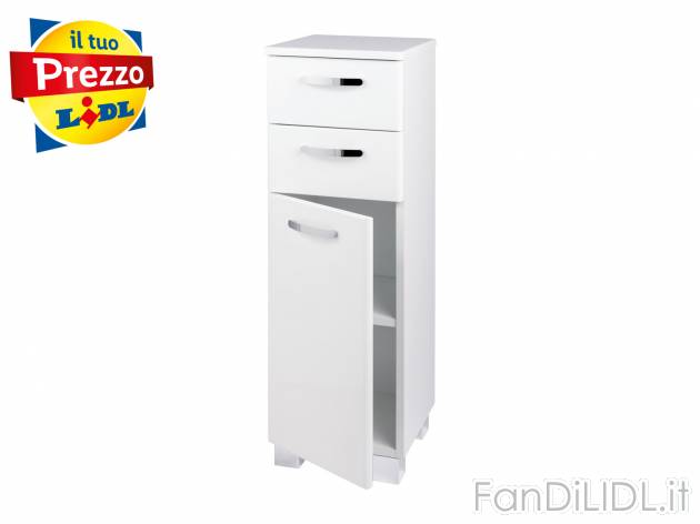 Mobiletto da bagno Livarno Living, prezzo 49.00 € 
- Piano d‘appoggio e piedini ...
