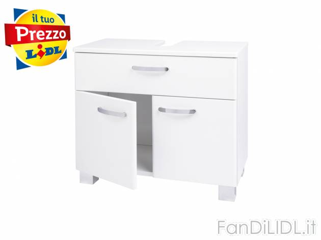 Mobiletto sottolavabo Livarno Living, prezzo 65.00 € 
- Con incavo per sifone ...