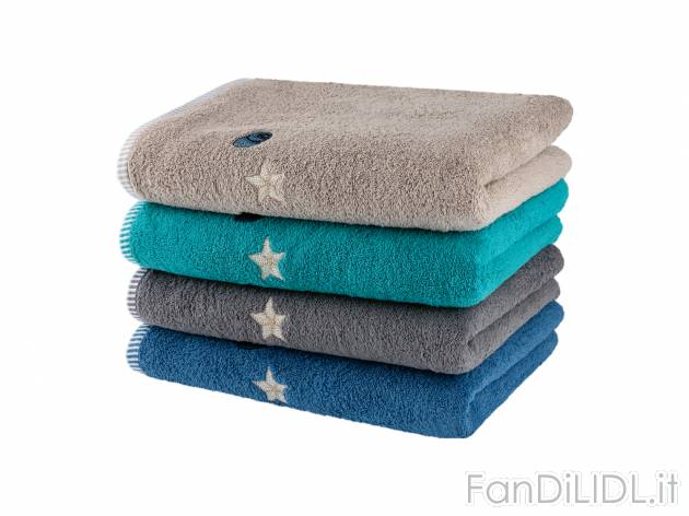 Telo bagno Miomare, prezzo 8.99 €  
100 x 150 cm
Caratteristiche

- Oeko-Tex-green