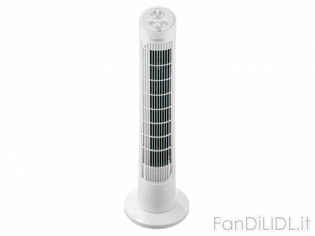 Ventilatore a torre Silvercrest, prezzo 24.99 € 
- Con 3 livelli di getto d&#039;aria ...