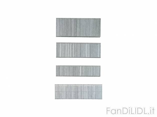 Set di graffe o chiodi per pistola sparapunti elettrica Parkside, prezzo 2.99 € ...