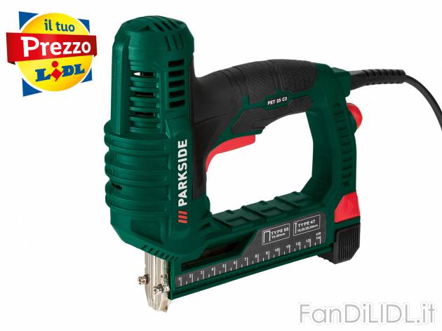Pistola sparapunti elettrica Parkside PET 35 C3, prezzo 19.99 € 
- Rotella per ...