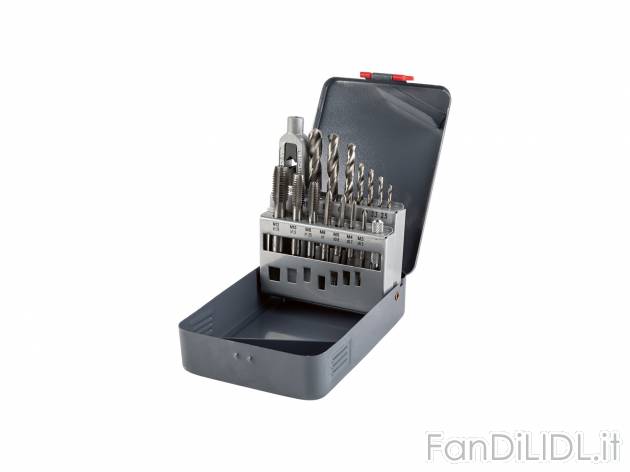Set punte e maschi Parkside, prezzo 9.99 €  
15 pezzi
Caratteristiche

- VPA-5891