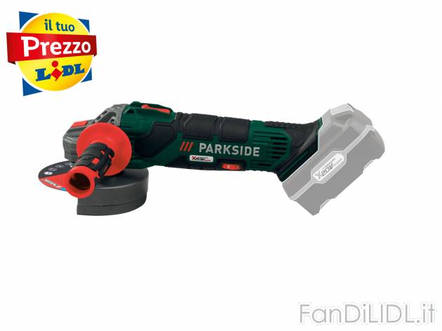 Smerigliatrice angolare ricaricabile Parkside Parkside, X20VTeam, prezzo 39.99 € ...
