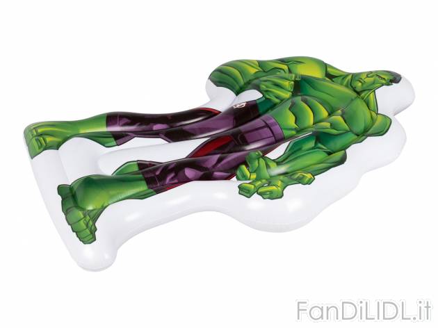 Materassino gonfiabile Avengers , prezzo 14.99 € 
- Hulk: 170 x 105 x 20 cm
- ...