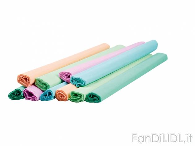 Carta crespa 2 m x 50 cm , prezzo 2,99 &#8364; per Alla confezione 
- Per decorare, ...