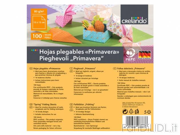 Set per bricolage primaverile/pasquale , prezzo 4,99 &#8364; per Al set 
- ...