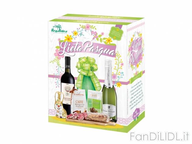 Strenna di Pasqua , prezzo 9,99 &#8364; per Alla confezione 
- 1 Uovo di cioccolato ...