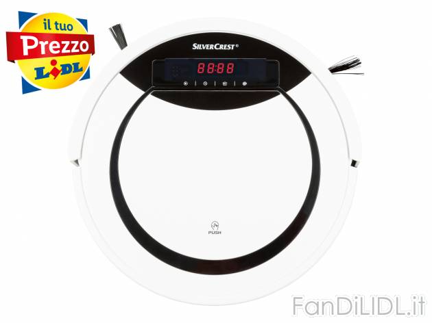Robot aspirapolvere Silvercrest, prezzo 99.00 € 
- 6 modalità di pulizia
- ...