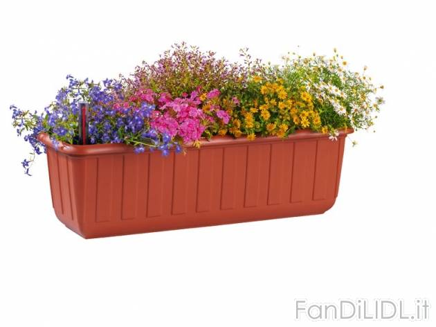 Vaso per fiori con sistema d&#039;irrigazione controllata 60 cm Florabest, prezzo ...