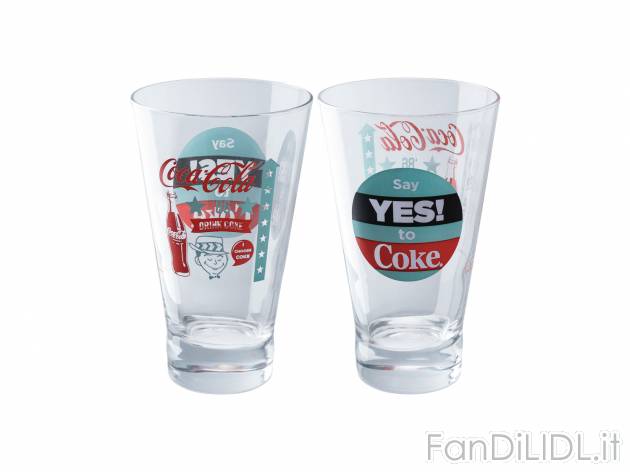 Bicchieri Coca-cola, prezzo 2.99 &#8364; 
2 o 3 pezzi 
- Capacit&agrave;: ...