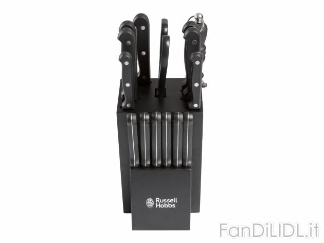 Set coltelli con ceppo Russell Hobbs, prezzo 29.99 &#8364; 
Set da 16 coltelli
- ...