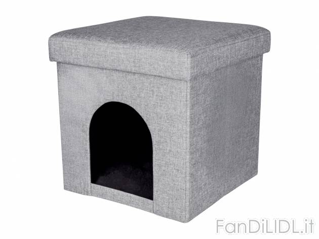 Pouf con cuccia per gatti Zoofari, prezzo 12.99 &#8364; 
- 37,5 x 38 x 37,5 ...