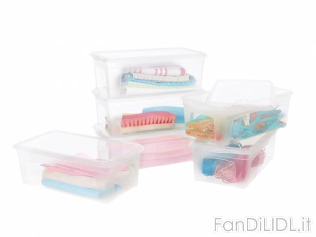 Box multiuso Cassetti, prezzo 9,99 &#8364; per Alla confezione 
- Con coperchio ...