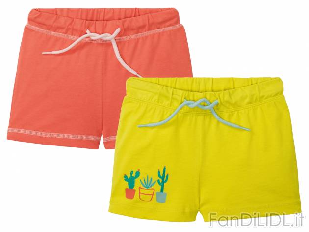 Shorts da bambina Lupilu, prezzo 5.99 &#8364; 
2 pezzi - Misure: 1-6 anni
Taglie ...