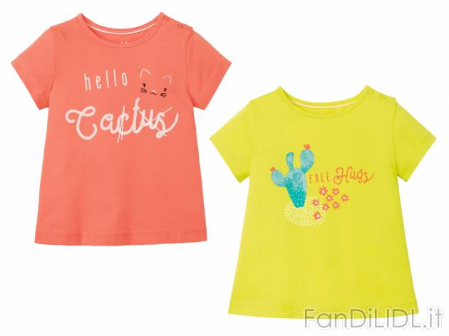 T-shirt da bambina Lupilu, prezzo 4.99 &#8364; 
2 pezzi - Misure: 1-6 anni 
- ...