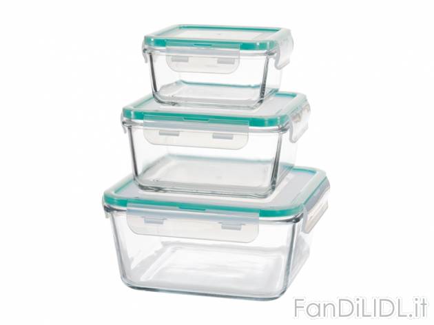 Contenitori salvafreschezza in vetro Ernesto, prezzo 9,99 &#8364; per Alla confezione ...