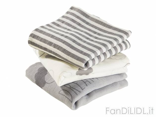 Telo in mussola per neonati , prezzo 7.99 &#8364; per Alla confezione 
- 100% ...