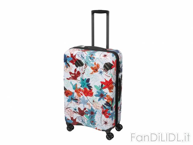 Trolley da viaggio in policarbonato Top move, prezzo 59.00 € 
69 L floreale 
- ...