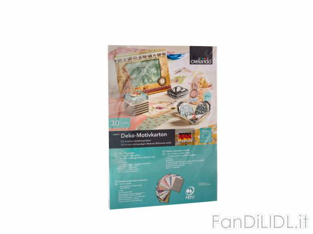 Set creativo , prezzo 4.99 &#8364; per Al set 
-  A scelta tra diversi set