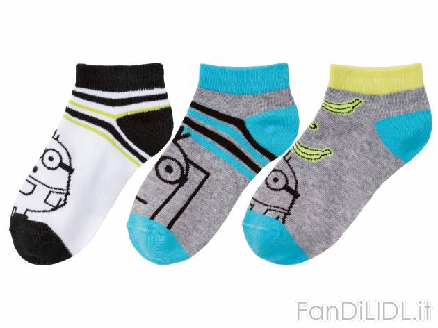 Calzini da bambino , prezzo 2.99 €  
3 paia - Misure: 19-34
Taglie disponibili