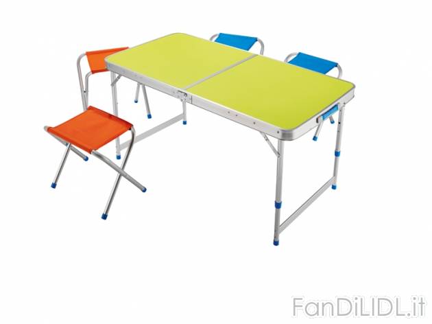 Set tavolino con sgabelli da campeggio , prezzo 44,99 &#8364; per Al set 
- ...