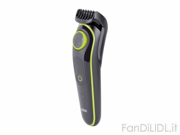 Regolabarba Braun, prezzo 34.99 € 
- 39 impostazioni di lunghezza con intervalli ...