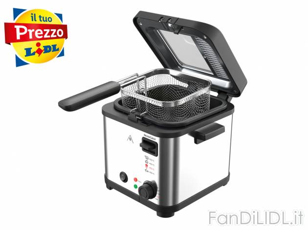 Mini friggitrice Silvercrest Kitchen Tools, prezzo 19.99 &#8364; 
In acciaio ...