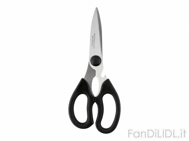 Forbici da cucina Ernesto, prezzo 2.99 € 
- Lame in acciaio inossidabile
Caratteristiche ...